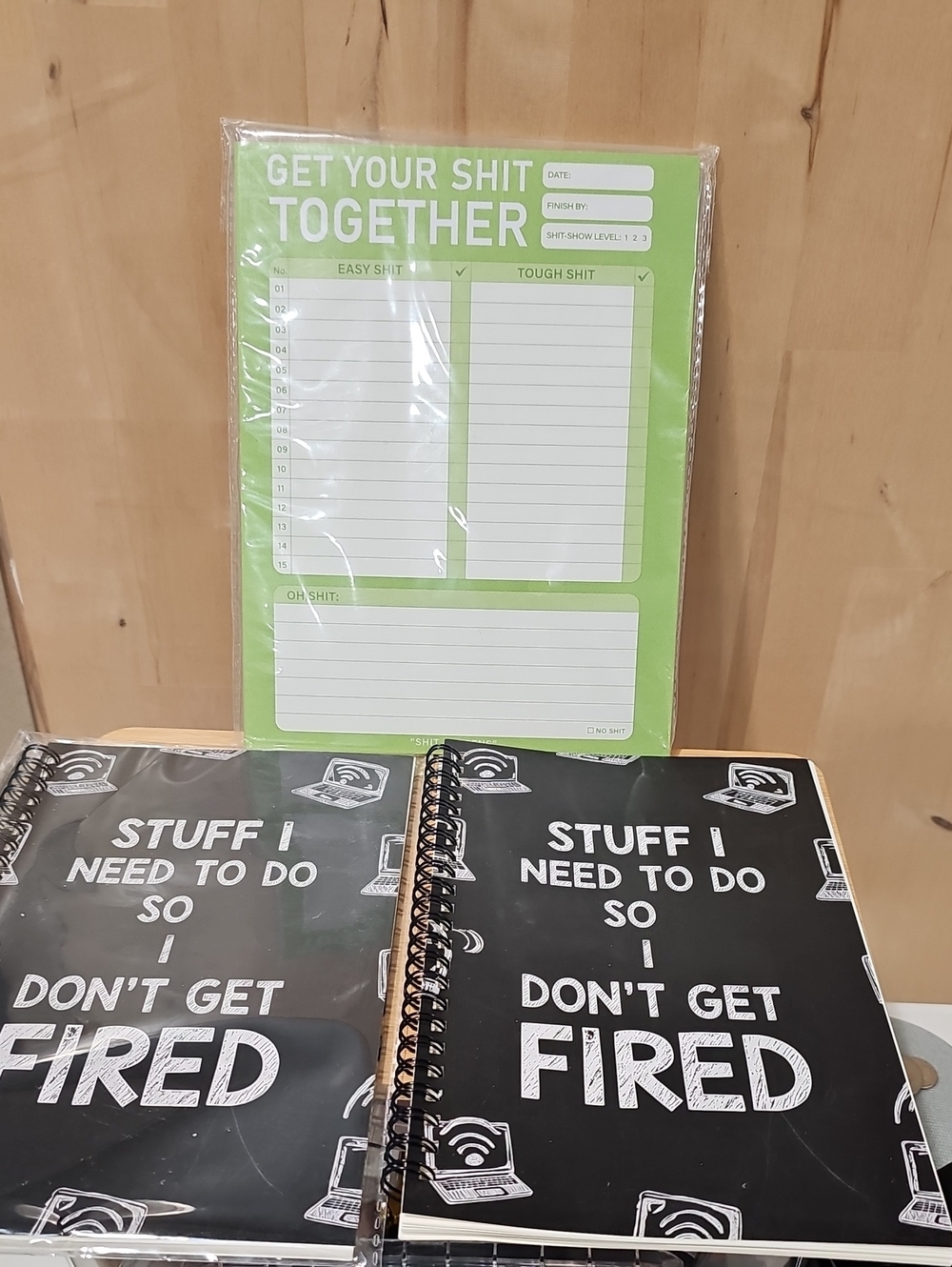 Get Your Shit Together Green Desk Notepad — Productivity Pad